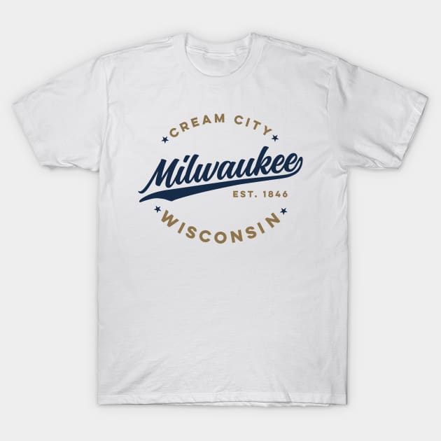 Vintage Milwaukee Wisconsin Cream City USA T-Shirt by DetourShirts